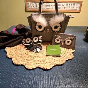 Very limited addition Kate Spade Star Bright Owl mini Hadlee /w extras
